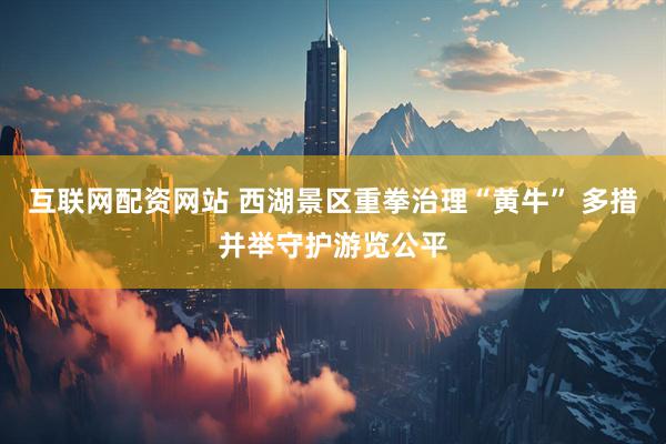 互联网配资网站 西湖景区重拳治理“黄牛” 多措并举守护游览公平
